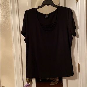 Torrid U-Neck Lattice Tee